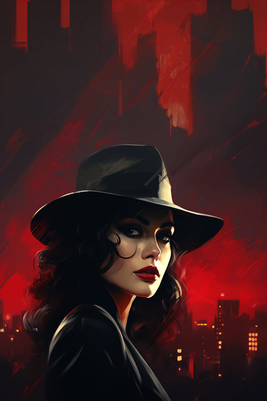 PORTRAIT BLACK AND RED